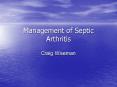 Management of Septic Arthritis PowerPoint PPT Presentation