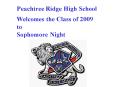 Peachtree Ridge High School PowerPoint PPT Presentation