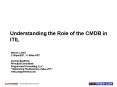 Understanding the Role of the CMDB in ITIL PowerPoint PPT Presentation