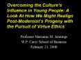 Overcoming the Cultures Influence in Young People: A Look At How We Might Realign PostModernists Pro PowerPoint PPT Presentation