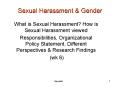 Sexual Harassment