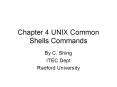 Chapter 4 UNIX Common Shells Commands PowerPoint PPT Presentation