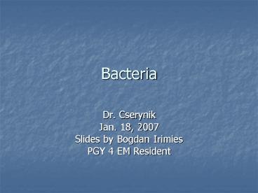 Bacteria