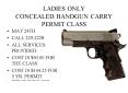 LADIES ONLY CONCEALED HANDGUN CARRY PERMIT CLASS PowerPoint PPT Presentation