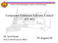 Component Command Advisory Council CCAC PowerPoint PPT Presentation
