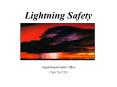 Lightning Safety PowerPoint PPT Presentation