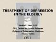 TREATMENT OF DEPRESSION IN THE ELDERLY PowerPoint PPT Presentation