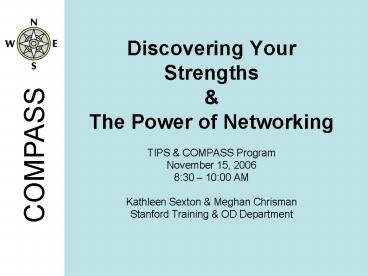 Discovering Your Strengths presentation | free to view
