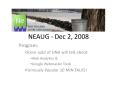 NEAUG Dec 2, 2008 PowerPoint PPT Presentation
