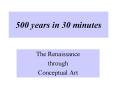 500 years in 30 minutes PowerPoint PPT Presentation