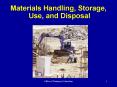 Materials Handling, Storage, PowerPoint PPT Presentation