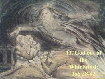11. God out of the Whirlwind: Job 3842