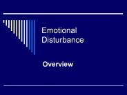 Emotional Disturbance