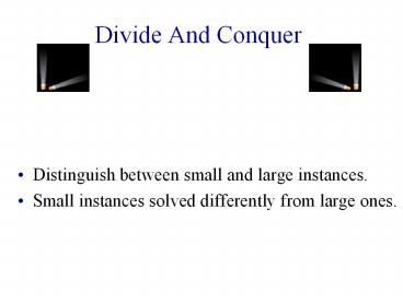 Divide And Conquer