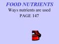 FOOD NUTRIENTS PowerPoint PPT Presentation
