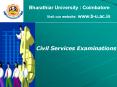 Bharathiar University : Coimbatore PowerPoint PPT Presentation