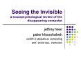 Seeing the Invisible a sociopsychological review of the disappearing computer PowerPoint PPT Presentation