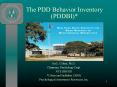 The PDD Behavior Inventory PDDBI PowerPoint PPT Presentation