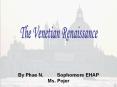 Venetian%20Renaissance PowerPoint PPT Presentation