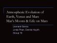 Atmospheric Evolution of Earth, Venus and Mars Mars Moons PowerPoint PPT Presentation