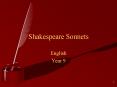 Shakespeare Sonnets PowerPoint PPT Presentation