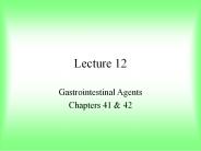 Gastrointestinal Agents