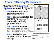 Normal C Memory Management