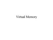 Virtual Memory