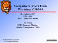 Categorizers CAT Team Workshop PowerPoint PPT Presentation