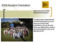 2009 Student Orientation PowerPoint PPT Presentation