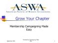 Grow Your Chapter PowerPoint PPT Presentation