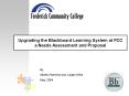 Upgrading the Blackboard Learning System at FCC a Needs Assessment and Proposal PowerPoint PPT Presentation