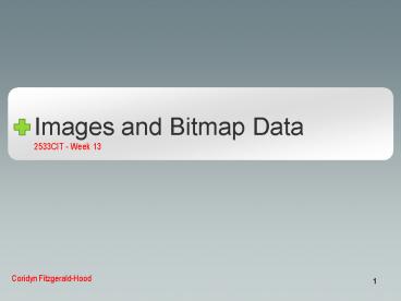 Images and Bitmap Data