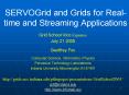 SERVOGrid and Grids for Realtime and Streaming Application PowerPoint PPT Presentation