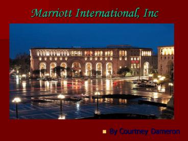 Marriott International, Inc
