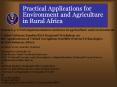 Practical Applications for Environment and Agriculture in Rural Africa PowerPoint PPT Presentation