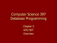 Computer Science 397 Database Programming PowerPoint PPT Presentation