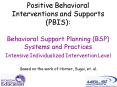 Positive Behavioral Interventions and Supports PBIS: Behavioral Support Planning BSP Systems and Pra PowerPoint PPT Presentation