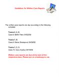 Guidelines for Written Case Reports PowerPoint PPT Presentation