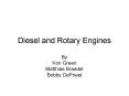 Diesel and Rotary Engines PowerPoint PPT Presentation