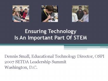 Ensuring Technology Is An Important Part Of STEM