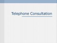 Telephone Consultation