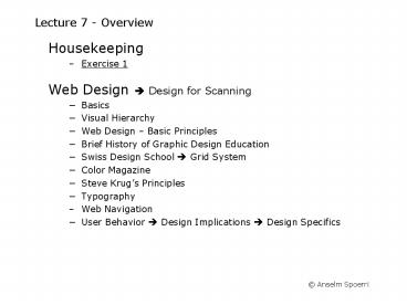 presentation player overlay