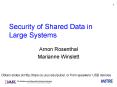 Security of Shared Data in Large Systems PowerPoint PPT Presentation