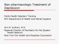 Nonpharmacologic Treatment of Depression PowerPoint PPT Presentation