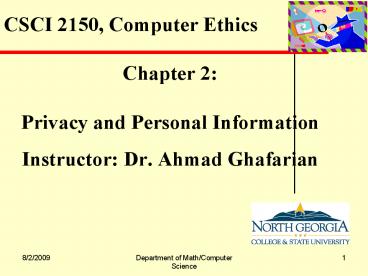 Privacy and Personal Information