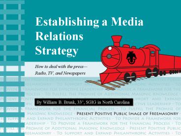 Establishing a Media Relations Strategy