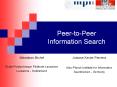 PeertoPeer Information Search PowerPoint PPT Presentation