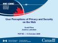 User Perceptions of Privacy and Security on the Web PowerPoint PPT Presentation