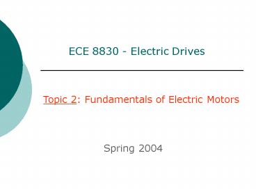 ECE 8830 Electric Drives